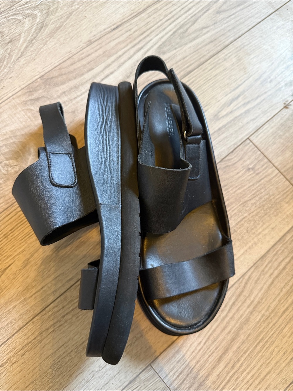 Malababa leather chunky platform strap sandals 9.5